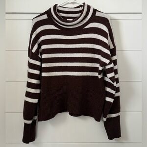 A New Day Brown and White Knit Top, Women’s S